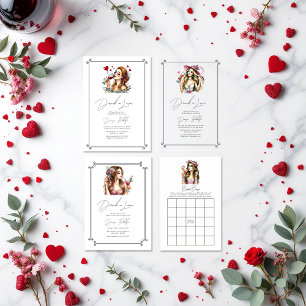 Betrunken in Liebe Bachelorette Wochenende Einladung