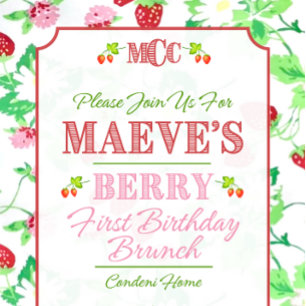 Berry Birthday Tellers Pappteller