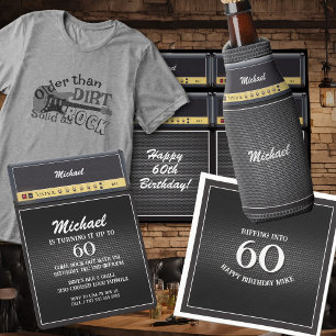60. Geburtstag Rockstar Gitarre Amp Lautsprecher K Serviette
