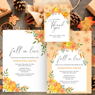 Pumpkin Fall Brautparty Einladung