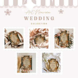 Eleganter Vintage-Blumenrahmen für die Hochzeit Einladung
