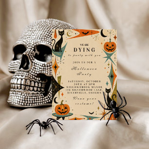 Elegante Retro-Halloween-Party