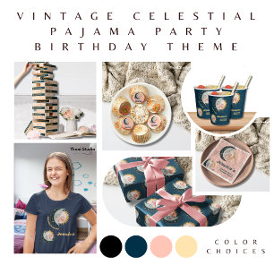 Jede Vintage Himmelsfrau Pajama Geburtstag Schwarz Wimpelkette