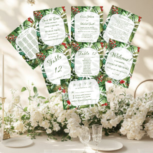 Botanische Save the Date-Karte für tropische Grünt Einladung