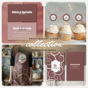 Süßgebäck Store Custom Cakes Chocolates Dessert Visitenkarte