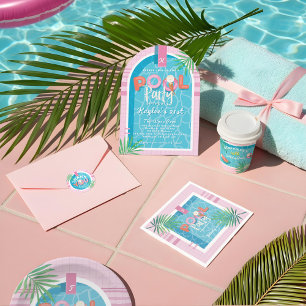 Fun Personalisiert Summer Pool Floats Geburtstagsp Geschenkpapier