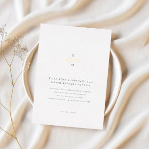 Gold Infinity Symbol Minimal Chic Umschließungskar Begleitkarte