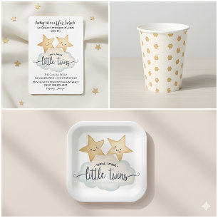 Star & Cloud - Twinkle, Twinkle Little Twins Pappteller