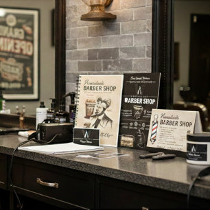 Barbershop Hipster Salon Visitenkarte