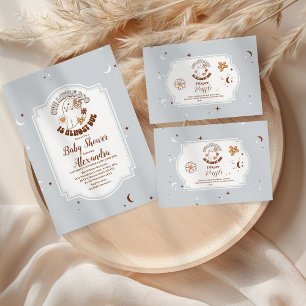 Retro Halloween Little Boo Baby Dusche Pappteller