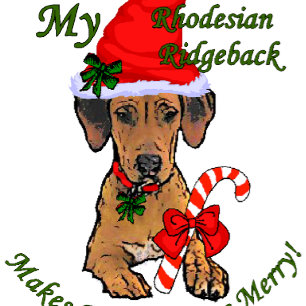 Rhodesian Ridgeback Weihnachtsgeschenke Feiertagskarte