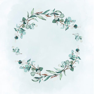 Dusty Blue Eucalyptus Greenery Polterabend