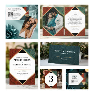 Teile die Erinnerungen QR-Code Hochzeitskarte Begleitkarte