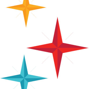 Mod Stars, Mittelalter Moderner Retro Weihnachten