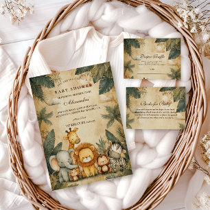 Safari-Waldkreaturen-Baby-Party Serviette
