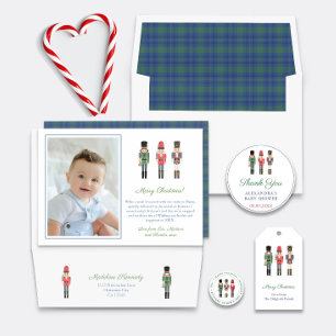 Danke Nutcracker Ballet Tower Soldiers Holidays Runder Aufkleber