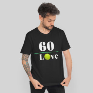 Tennis 60. Geburtstag mit Tennisball Runder Aufkleber