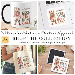 Beste Mama für Hunde je Yorkie Custom Magnet