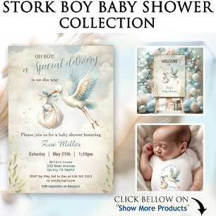 Baby Boy Name Blue Stork Lieferung Baby Strampler