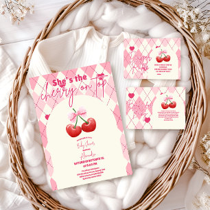 Sie ist die Cherry auf Top Books for Baby Begleitkarte