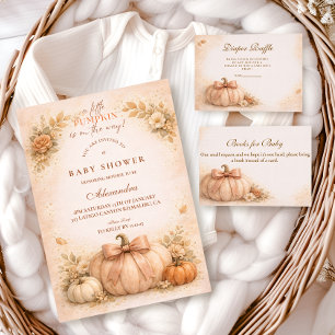 Koketter Bogen-Kürbis-Herbst-Baby-Party Serviette