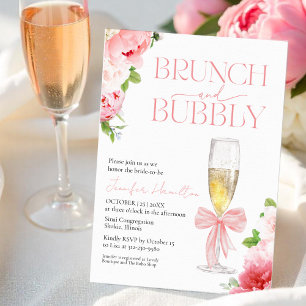 Prosecco Brautparty Beratung für die Bride Card Einladung