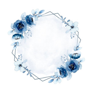 Dusty Blue und Navy Watercolor Peonies Wedding Inv Einladung