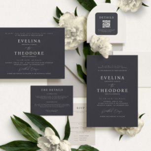 Parker feierliche Hochzeit Einladung