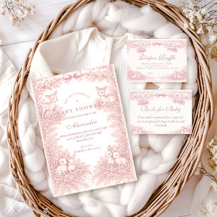 Wald Toile-Babyparty Einladung