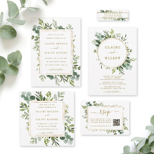 Botanische Goldschmiede Wedding Square Einladung