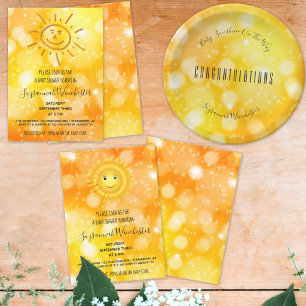 NeutronenBaby-Dusche für gelbes Orangengeschlecht Pappbecher