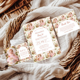 Launische Elfe zum ersten Geburtstag Dankeskarte