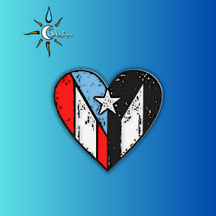 Puerto Rico Flag über Printmedien Schürze