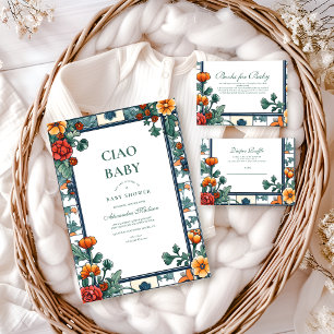 Ciao Baby Italien Inspiriert Babydusche Einladung