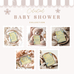 Dreamy Night Sky Baby Dusche Folieneinladung