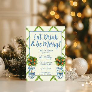 Chinoiserie Orange Citrus Topiary, Grandmillenial Pappteller