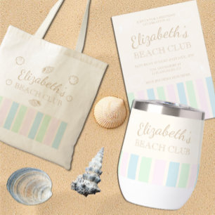 Beach Club Birthday Tragetasche