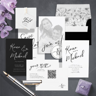 Liebe Kalligraphie-Initialen Swash Heart Black ID9 Runder Aufkleber