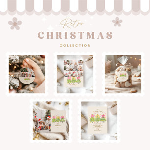 Helle Ribbon Tree Holiday Family Einladung