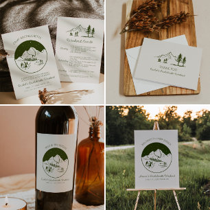 Camp Themed Junggeselinnen-Abschied Danke Karte