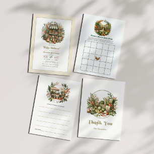 Rustikale Bauern in der Nähe Dankeskarte