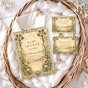 Wüsten-Botanische-Baby-Party Diapper-Verlosung  Begleitkarte