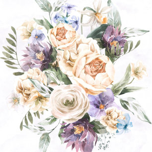 Lila Peony Wildblumen Paare Dusche lädt ein