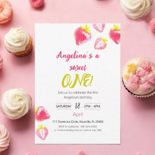 Papierplatte Sweet Strawberry Pappteller