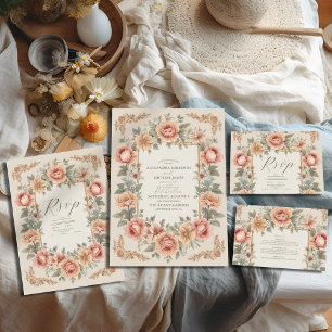 Botanischer Garten Jugendstil Hochzeit All In One Einladung