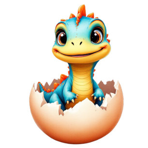 Dinosaurier aus Ei Einladung