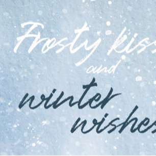 Frostige Küsse und Winterwünsche Waldhochzeit Einladung