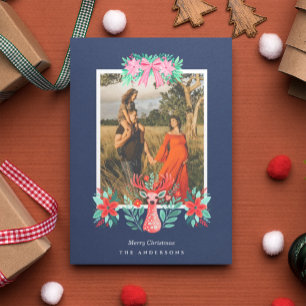 Weihnachts-Rentier-Blumenfest Kaffeetasse