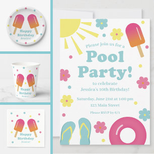 Kinder-Pastel-Eis-Pop Napkin Serviette