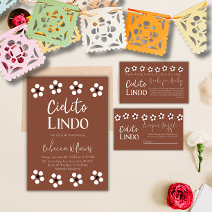 Cielito Lindo Talavera Mexican Baby Shower Party Einladung